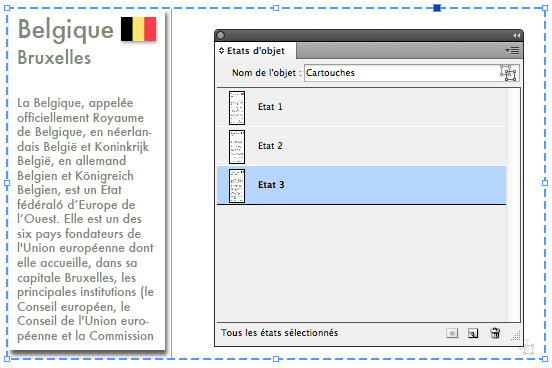 Etats Objets Cartouches