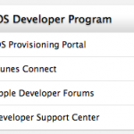 Cliquez sur le bouton iOS Provisioning Portal